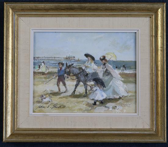 § John Strickland Goodall R.I. (1908-1996) The Donkey Ride, 5.5 x 7in.